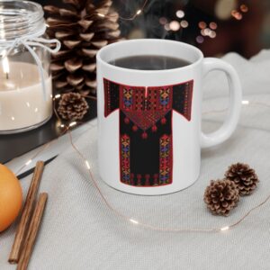Palestinian Tatreez – red Thob | Printed Mug
