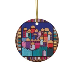 Ceramic Ornaments, 2-Side Print, (1pc, 3pcs, 5pcs, 10pcs)