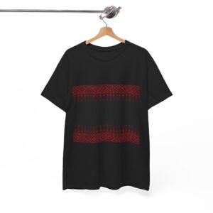 Palestinian Tatreez Pattern – Red Geometric | Printed Unisex T-Shirt