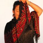 Embroidered heritage in sunlight
