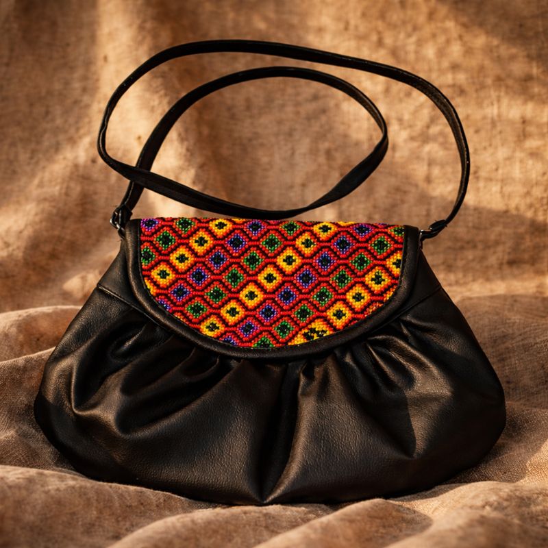 handmade Palestinian embroidery bag from Gaza