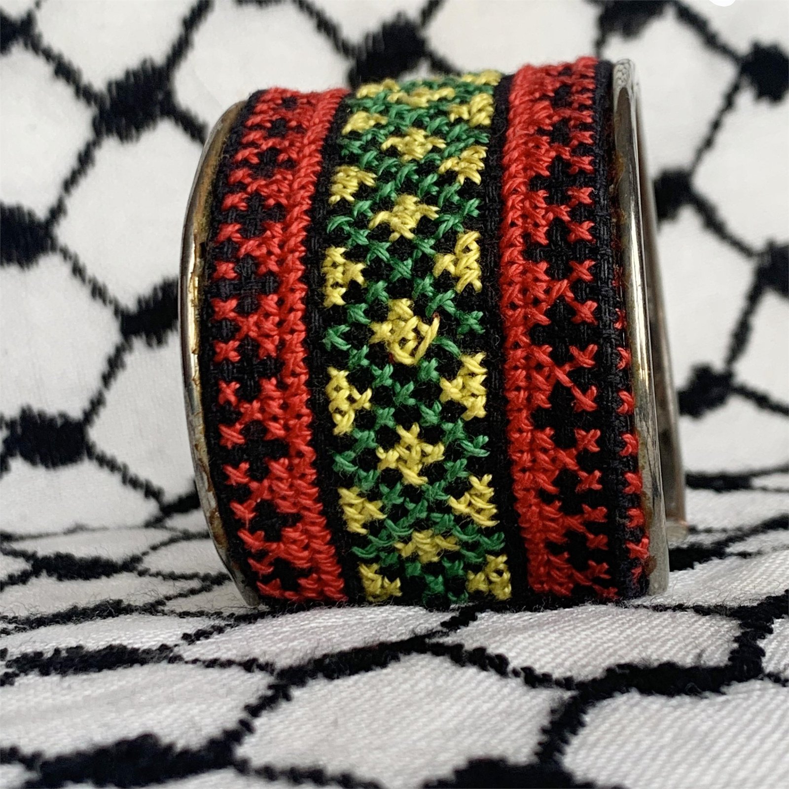 Gaza Garden Tatreez Cuff Bracelet - Image 2