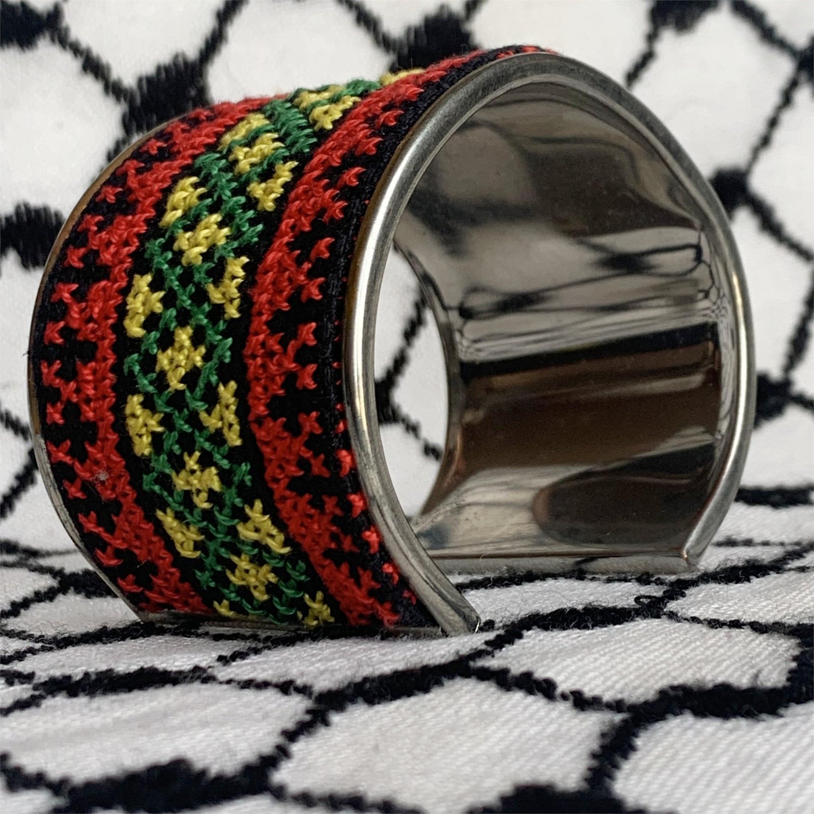 Gaza Garden Tatreez Cuff Bracelet - Image 3