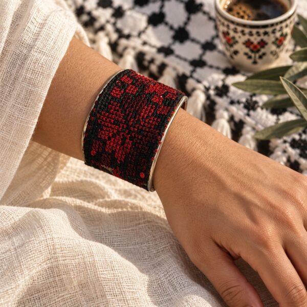 Khubeiza Tatreez Cuff Bracelet