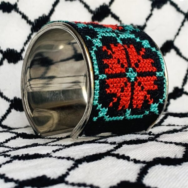 Fortune Rose Tatreez Cuff Bracelet