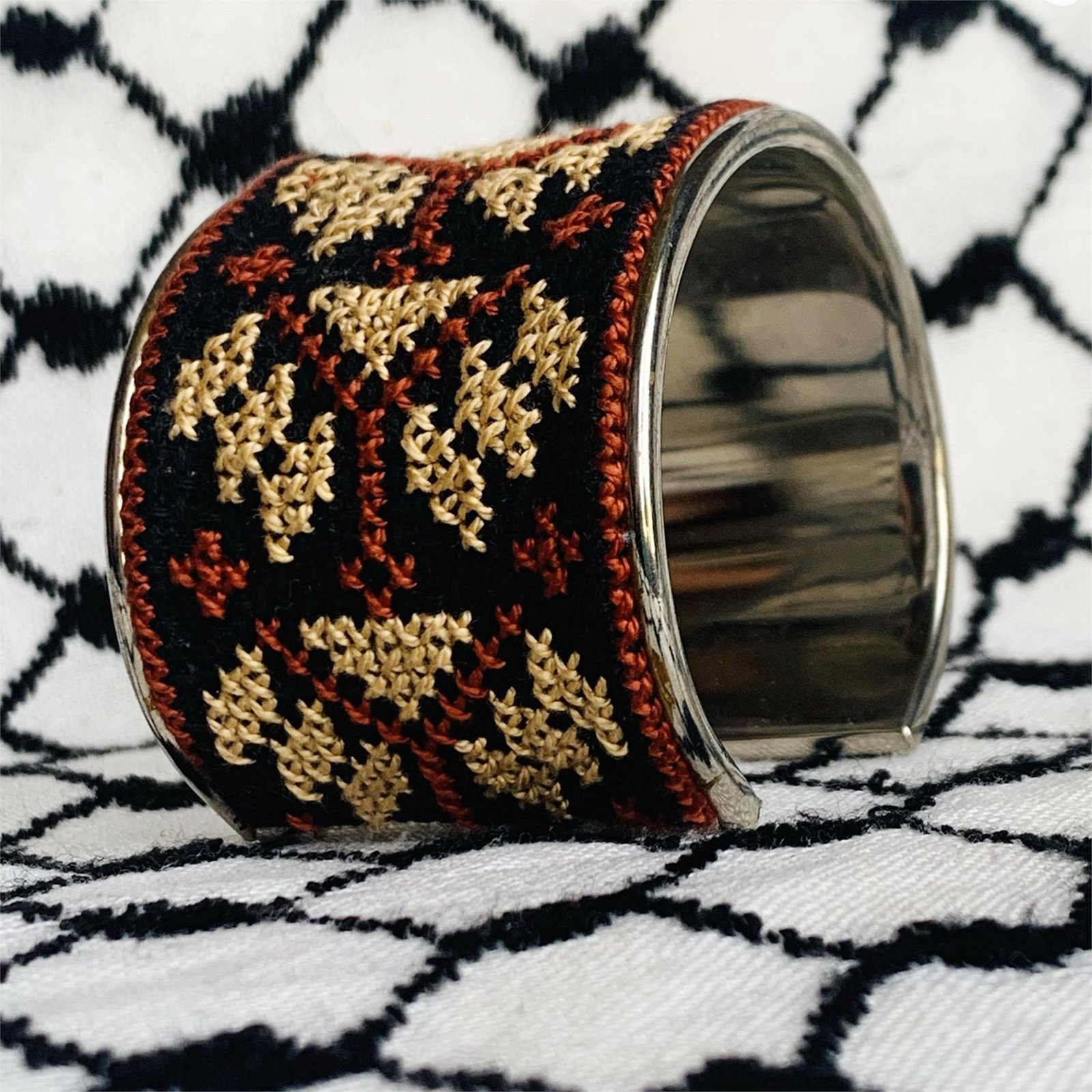 Land of Patience Tatreez Cuff Bracelet
