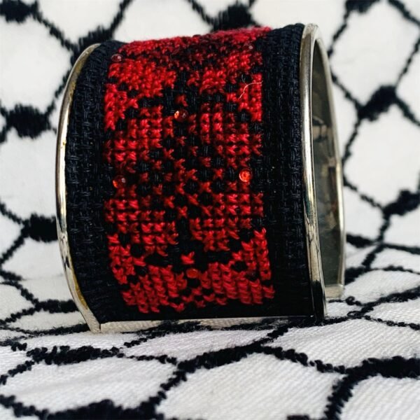 Veil and Love Tatreez Cuff Bracelet