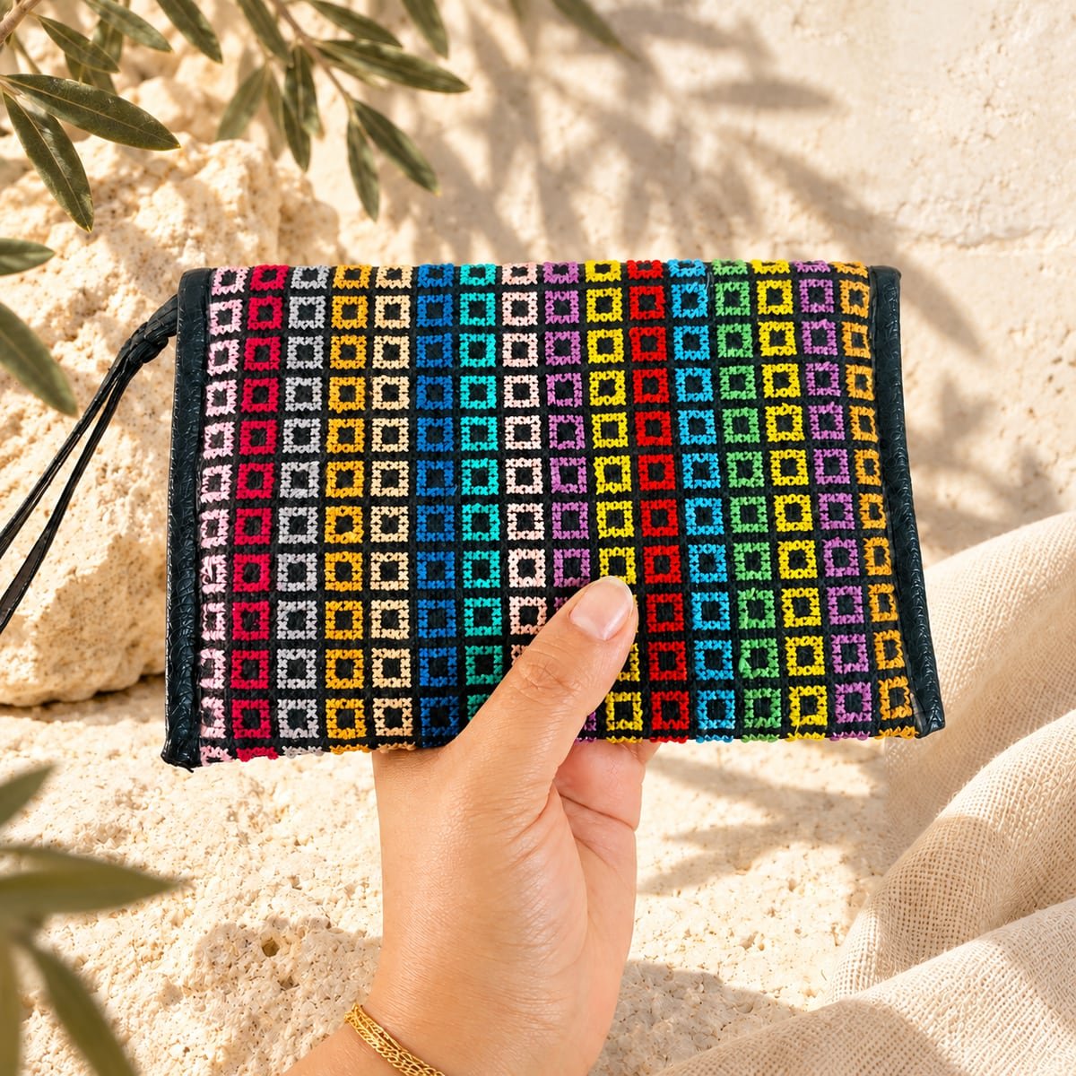 Rainbow Squares Purse - Image 2