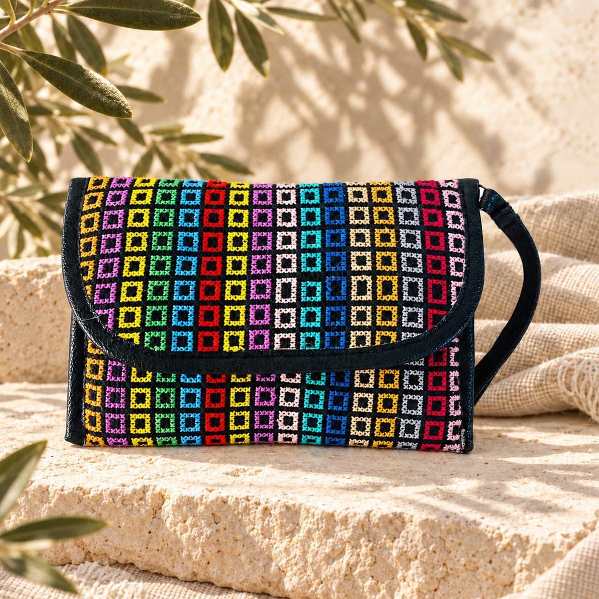 Rainbow Squares Purse - Image 6