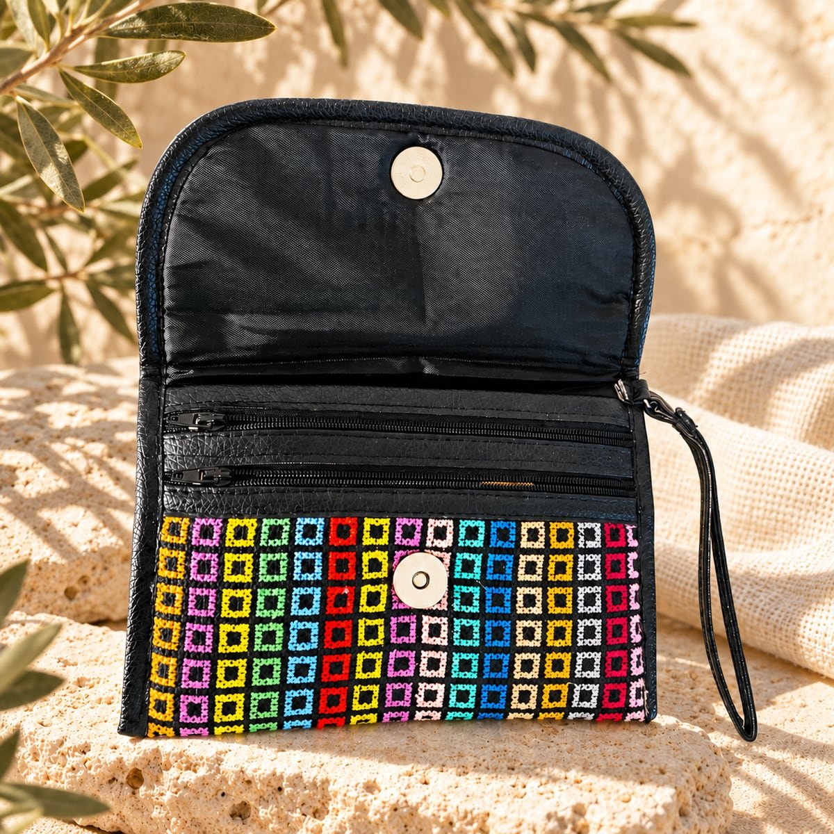 Rainbow Squares Purse - Image 7