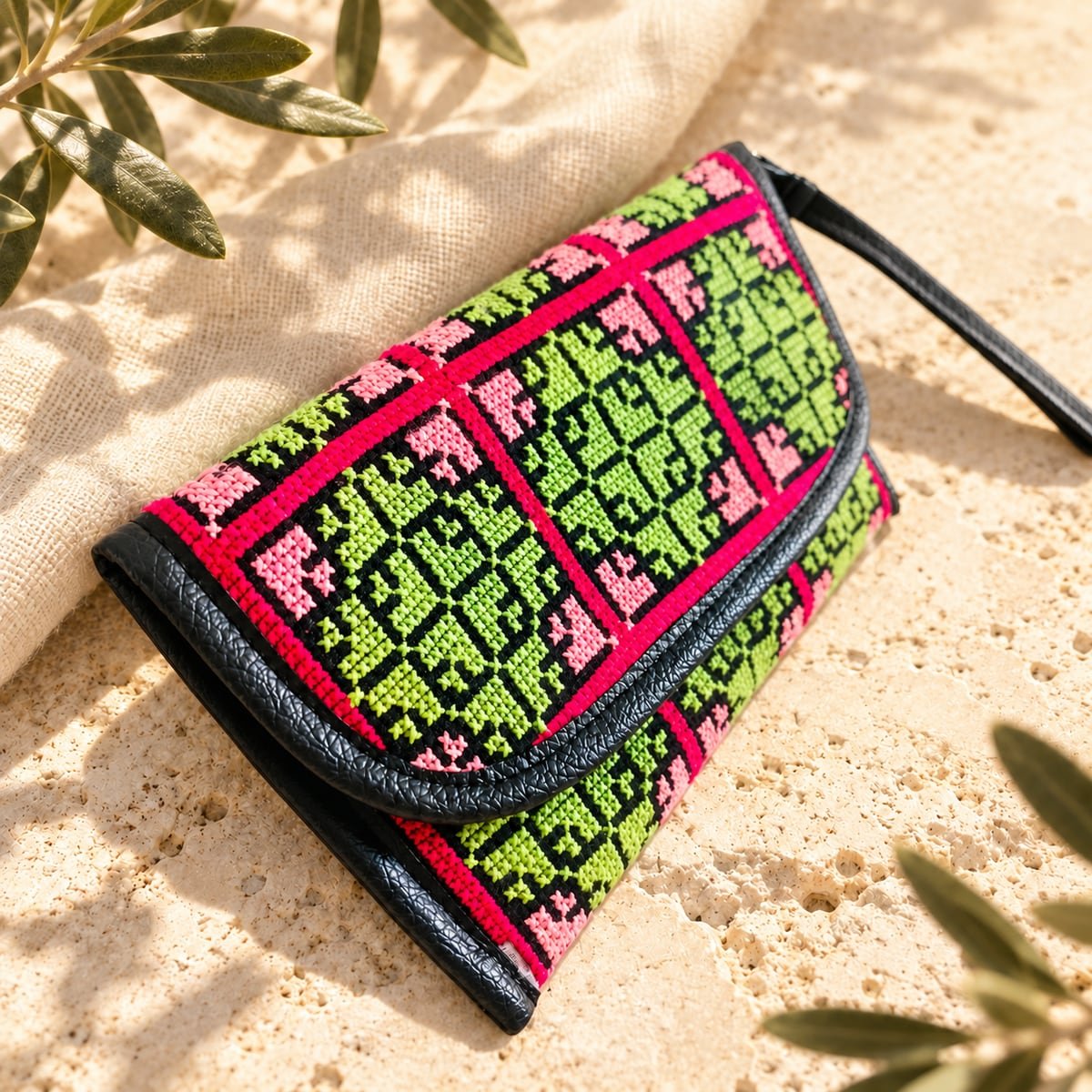 Green Pink Purse - Image 3