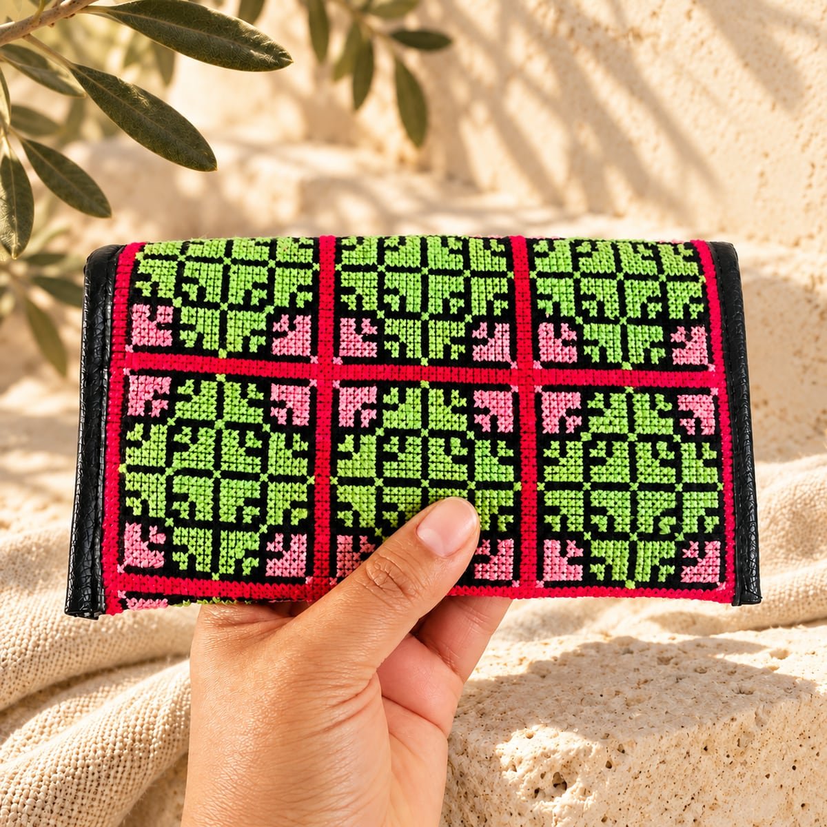 Green Pink Purse - Image 8