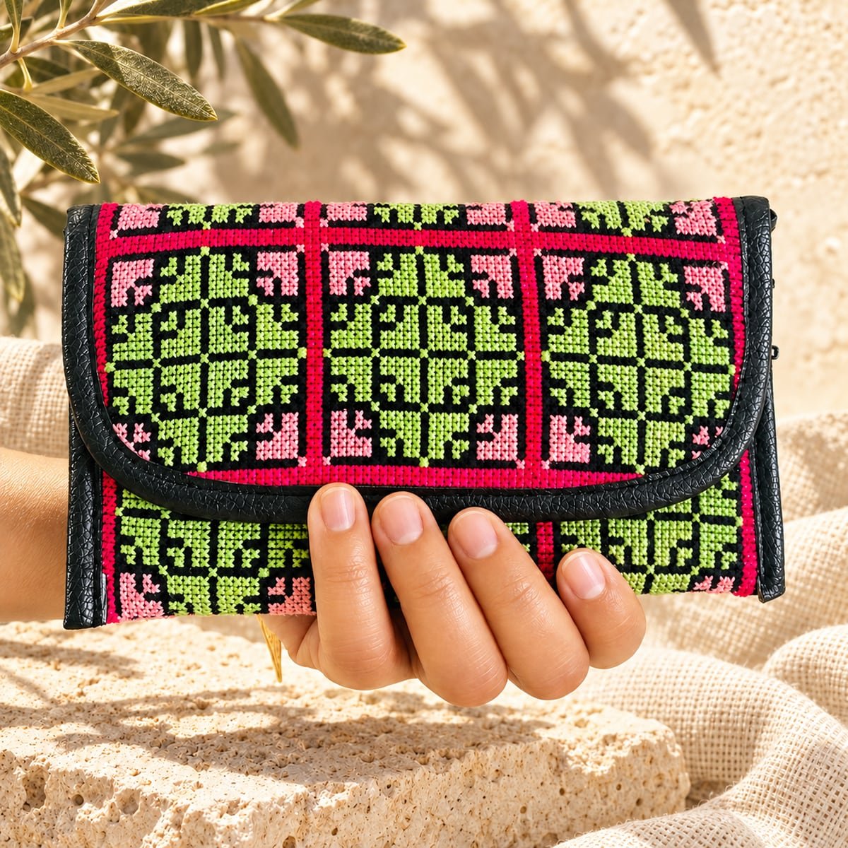 Green Pink Purse - Image 9