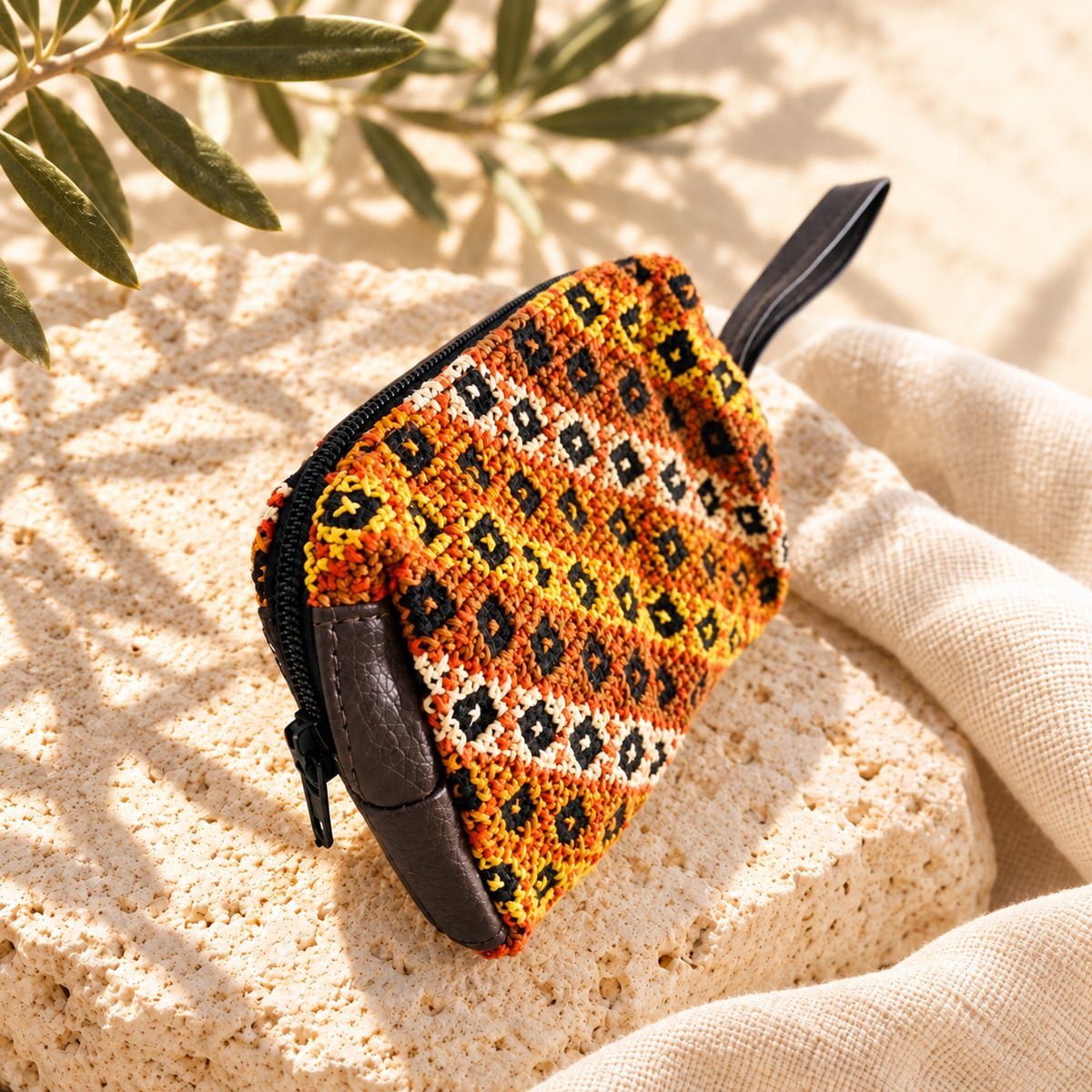 Golden Tatreez Wristlet - Image 2