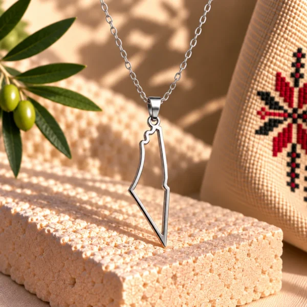 Palestine Outline Necklace