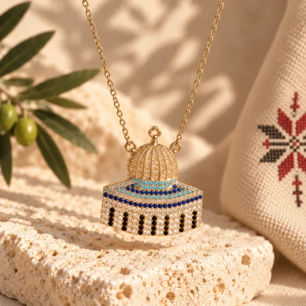 Golden Palestinian Dome Necklace