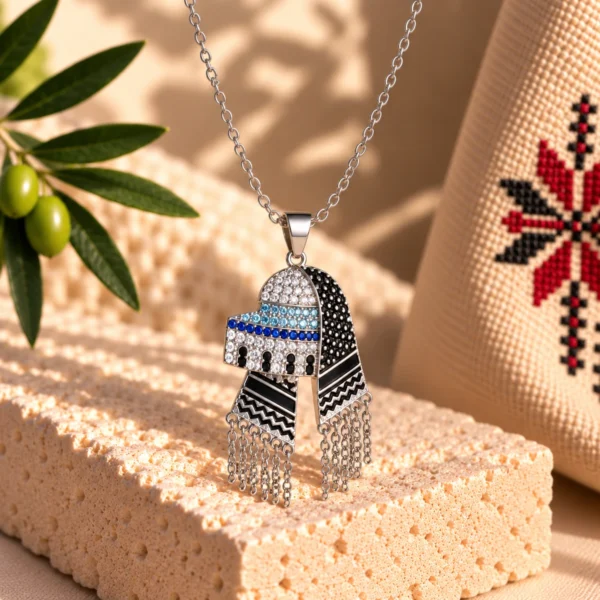 Palestinian Dome Tassel Necklace