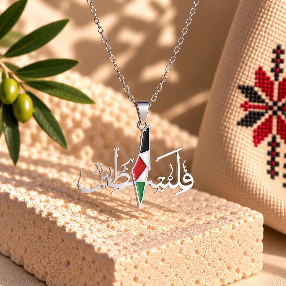 Filastin Flag Necklace